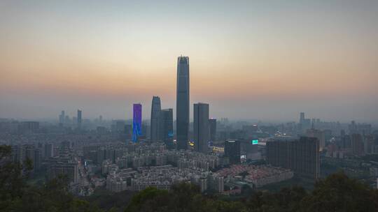 东莞CBD天际线夜景