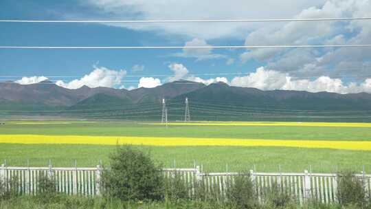 中国青海西北地区自驾游沿途风景