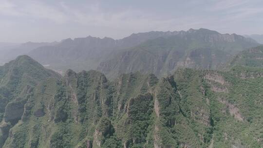 航拍山西旅游胜地太行山脉60帧原素材