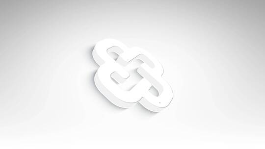 三维立体的 简约 logo 展示 演绎
