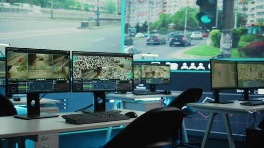 交通管理指挥中心视频素材模板下载