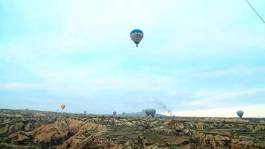 土耳其格雷梅热气球视频素材模板下载