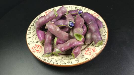 紫色四季豆豌豆