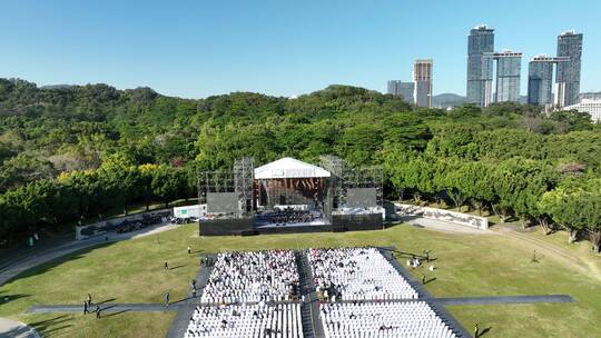 草地音乐节场地视频素材模板下载