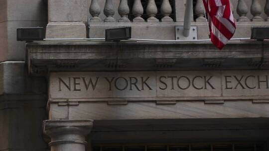 纽约证券交易所大楼视频素材模板下载