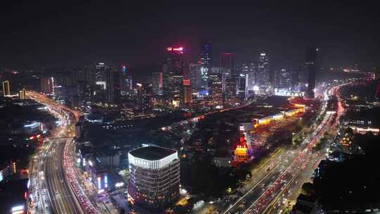 广州南村万博CBD夜景