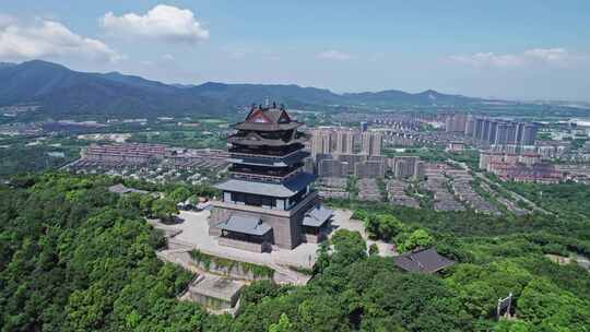 湖州市菰城景区 仁皇阁 仁皇山