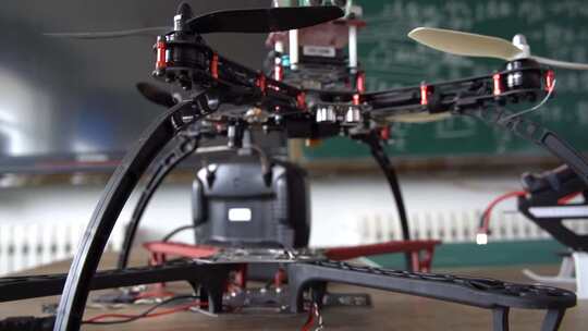 无人机教学展示创客空间空镜头视频素材模板下载
