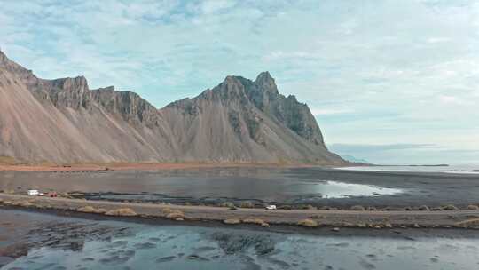 维斯特拉霍恩，冰岛，海浪，海洋