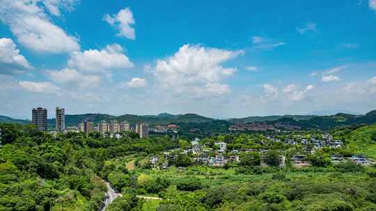 福建漳州风光延时摄影航拍