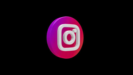 3D Instagram图标