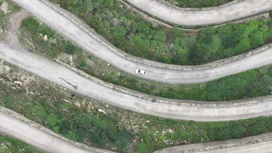 219国道察隅县盘山公路航拍