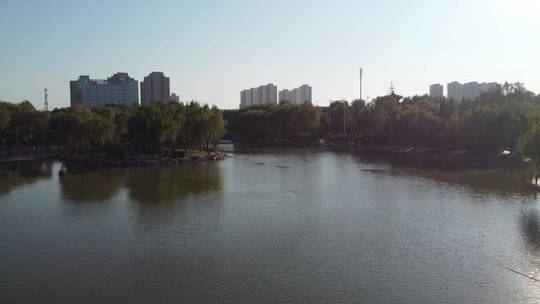 汉沽记实 滨海新区 汉沽 河西公园视频素材模板下载