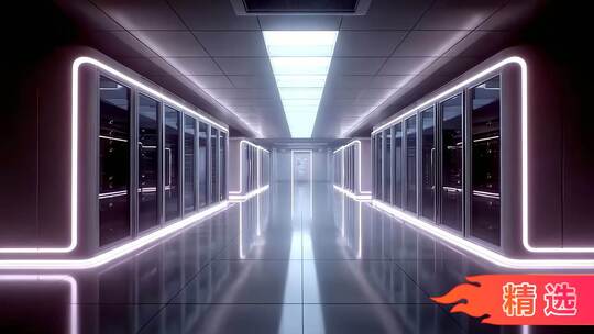 科技数据中心服务器矩阵高效运转