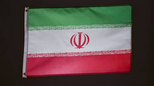 飘扬的伊朗国旗视频素材模板下载