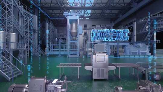 现代化科技产业园现代化物流工厂