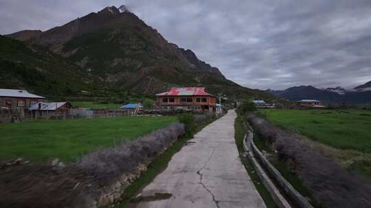 来古冰川景区航拍