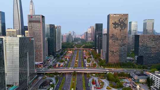 深圳城市车流、深南路车流