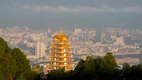 临沧城立景阁延时