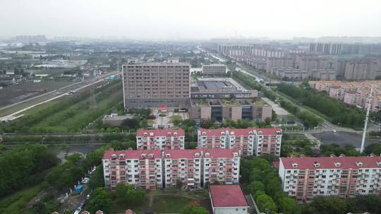 上海复旦大学附属耳鼻喉科医院大楼4K航拍