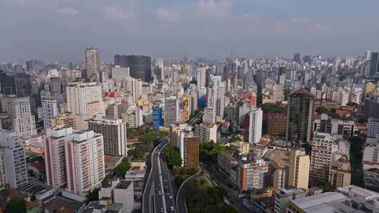 航拍巴西城市景观