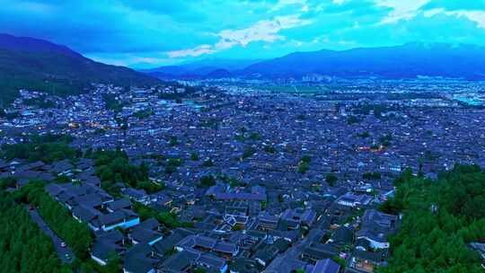 云南丽江古城夜景