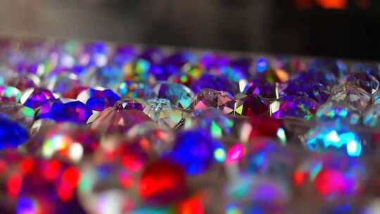 多彩水晶特写素材
