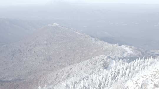 航拍黑龙江亚布力滑雪场冬季风光