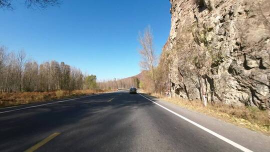 开车第一视角沿途风景 行驶在公路上(合集)