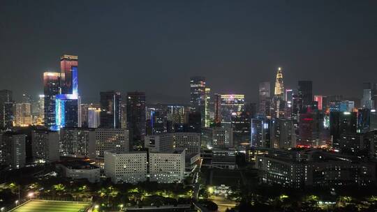 深圳 深圳夜景 夜景 航拍 科技园