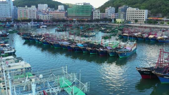 广东省阳江市海陵岛闸坡国家级中心渔港视频素材模板下载