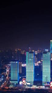 长沙万达广场夜景-竖版视频