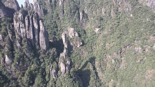 江西冬季三清山主峰航拍