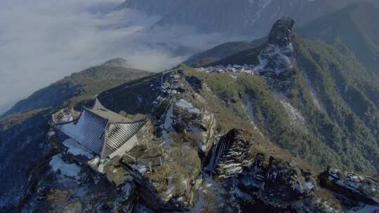 梵净山雪景