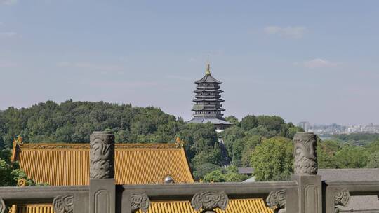 杭州远处的雷峰塔