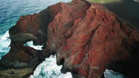 火山岛自然风光航拍