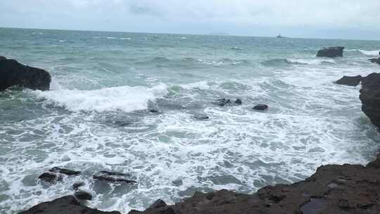 广西北海涠洲岛大海南岸鳄鱼山旅游旅行