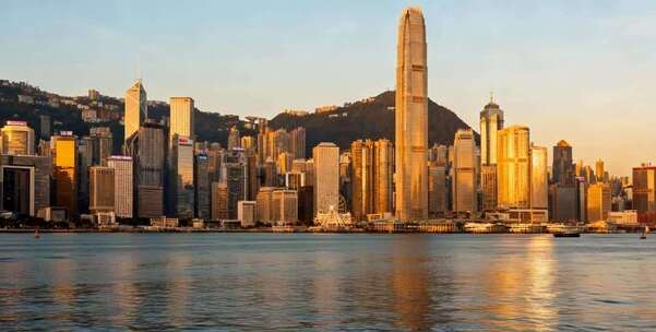 香港维多利亚港城市建筑景观