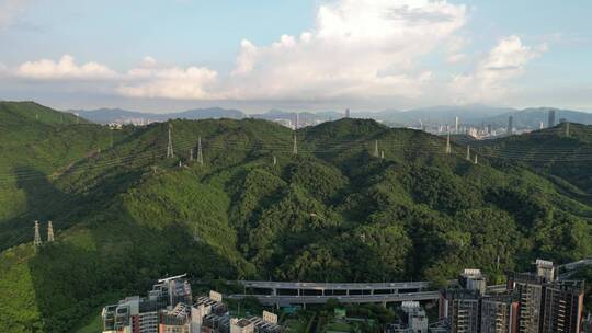 航拍深圳银湖山郊野公园