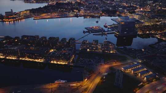 挪威奥斯陆，无人机，建筑