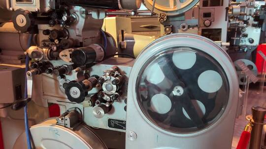 古董复古老式录影机电影放映机视频素材模板下载