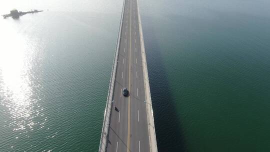 航拍浙江千岛湖自然风景