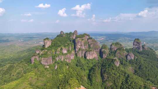 河源霍山航拍延时