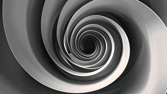 黑白螺旋抽象漩涡