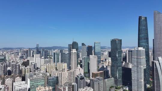 广州天河区CBD珠江新城花城广场航拍