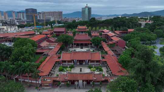 漳州南山禅寺航拍闽南寺庙古厝古建筑