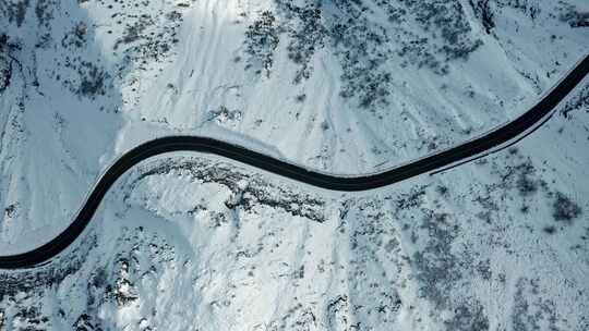 Road， Snow，Drone，意大利