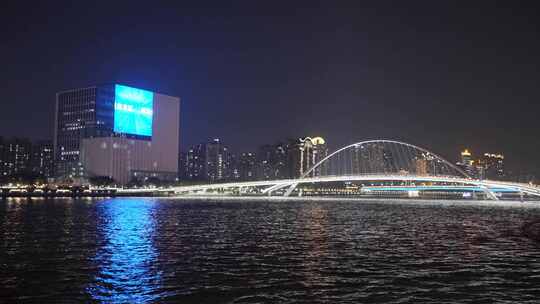 广州海心桥夜景