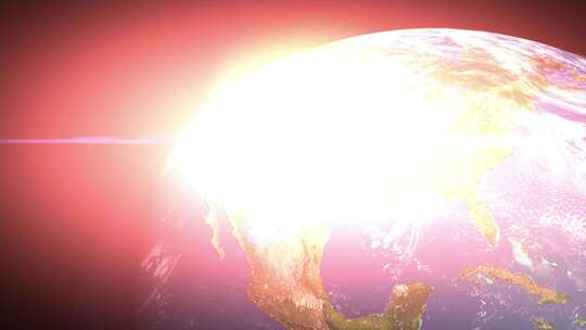小行星撞击地球【4K】视频素材模板下载