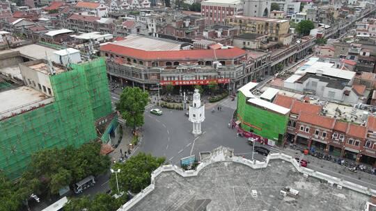 福建泉州钟楼地标建筑航拍